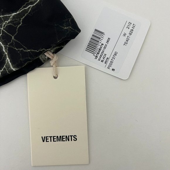 VETEMENTS BLACK LIGHTNING MINI SKIRT - Picture 4 of 4